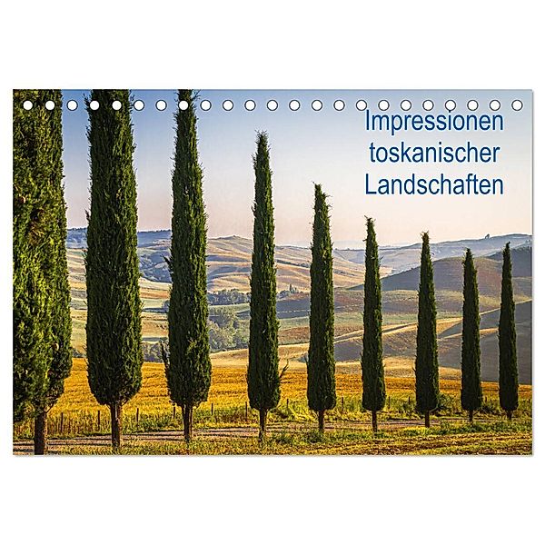 Impressionen toskanischer Landschaften (Tischkalender 2025 DIN A5 quer), CALVENDO Monatskalender, Calvendo, LHJ PHOTO HAMBURG
