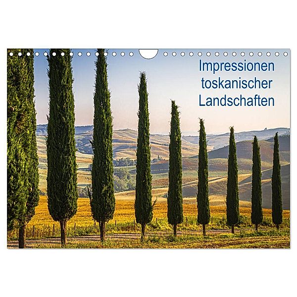 Impressionen toskanischer Landschaften (Wandkalender 2025 DIN A4 quer), CALVENDO Monatskalender, Calvendo, LHJ PHOTO HAMBURG