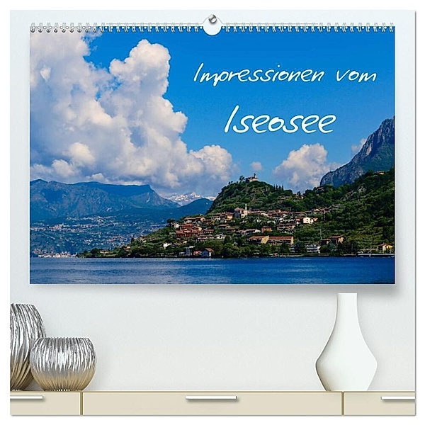 Impressionen vom Iseosee (hochwertiger Premium Wandkalender 2024 DIN A2 quer), Kunstdruck in Hochglanz, Gabi Hampe