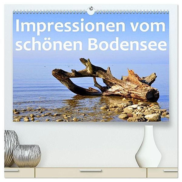 Impressionen vom schönen Bodensee (hochwertiger Premium Wandkalender 2024 DIN A2 quer), Kunstdruck in Hochglanz, Gugigei