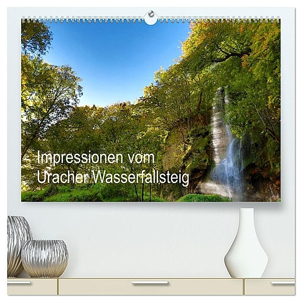 Impressionen vom Uracher Wasserfallsteig (hochwertiger Premium Wandkalender 2024 DIN A2 quer), Kunstdruck in Hochglanz, Krisma