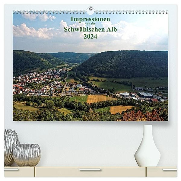 Impressionen von der Schwäbischen Alb (hochwertiger Premium Wandkalender 2024 DIN A2 quer), Kunstdruck in Hochglanz, Heinz Naleppa