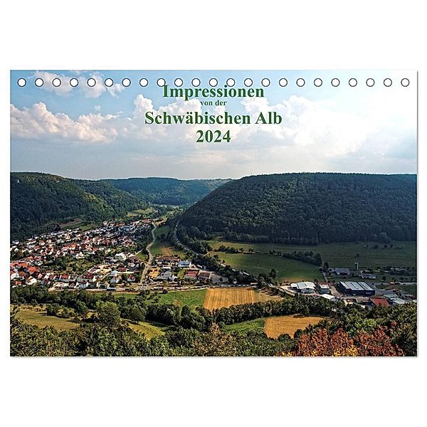 Impressionen von der Schwäbischen Alb (Tischkalender 2024 DIN A5 quer), CALVENDO Monatskalender, Heinz Naleppa