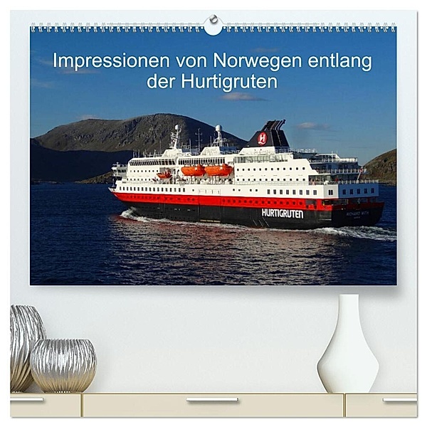 Impressionen von Norwegen entlang der Hurtigruten (hochwertiger Premium Wandkalender 2024 DIN A2 quer), Kunstdruck in Hochglanz, Kattobello