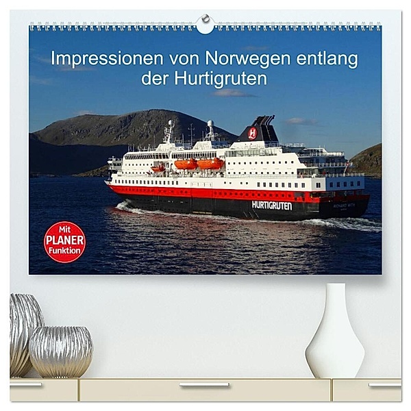 Impressionen von Norwegen entlang der Hurtigruten (hochwertiger Premium Wandkalender 2024 DIN A2 quer), Kunstdruck in Hochglanz, Kattobello