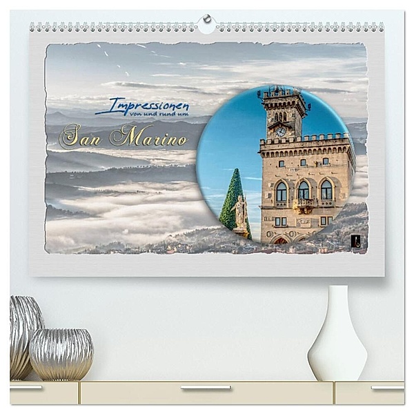 Impressionen - von und rund um San Marino (hochwertiger Premium Wandkalender 2024 DIN A2 quer), Kunstdruck in Hochglanz, Photograph HC Bittermann