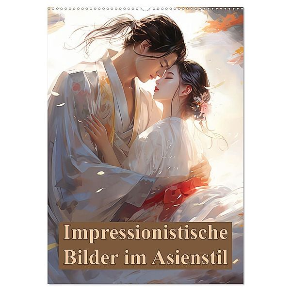 Impressionistische Bilder im Asienstil (Wandkalender 2024 DIN A2 hoch), CALVENDO Monatskalender, Liselotte Brunner-Klaus