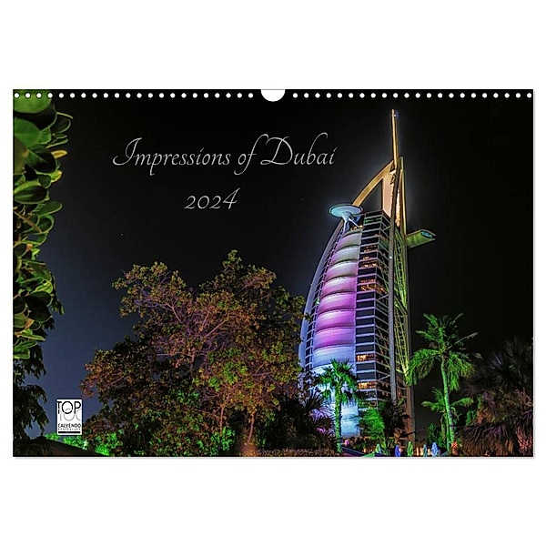 Impressions of Dubai 2024 (Wandkalender 2024 DIN A3 quer), CALVENDO Monatskalender, Marcus Sielaff
