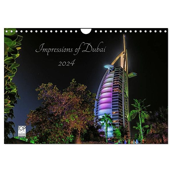 Impressions of Dubai 2024 (Wandkalender 2024 DIN A4 quer), CALVENDO Monatskalender, Marcus Sielaff