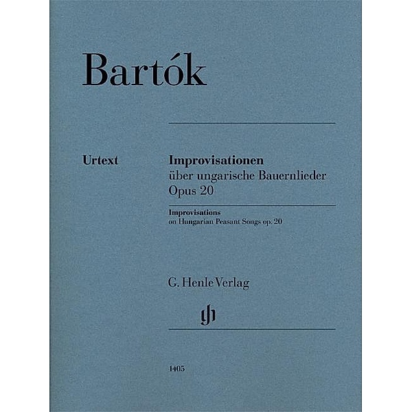 Improvisationen über ungarische Bauernlieder op. 20, Klavier zu zwei Händen, Béla Bartók - Improvisationen über ungarische Bauernlieder op. 20