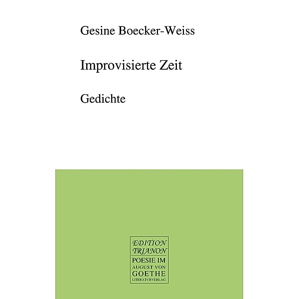 Improvisierte Zeit, Gesine Boecker-Weiss