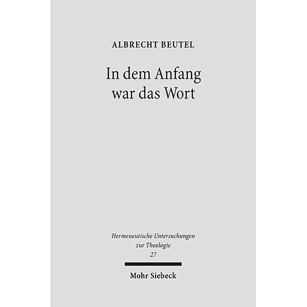 In dem Anfang war das Wort, Albrecht Beutel