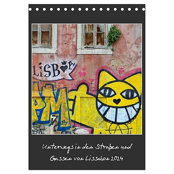 In den Straßen und Gassen von Lissabon 2024 (Tischkalender 2024 DIN A5 hoch), CALVENDO Monatskalender, Holger Heinemann