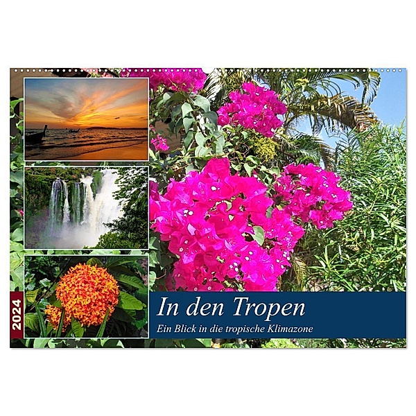 In den Tropen - Ein Blick in die tropische Klimazone (Wandkalender 2024 DIN A2 quer), CALVENDO Monatskalender, Martin Gillner