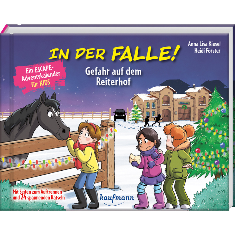 Image of In Der Falle! Gefahr Auf Dem Reiterhof - Ein Escape-Adventskalender Für Kids - Anna Lisa Kiesel, Gebunden
