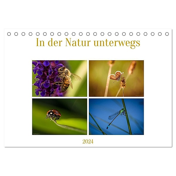 In der Natur unterwegs (Tischkalender 2024 DIN A5 quer), CALVENDO Monatskalender, Ralf kaufmann Fotos