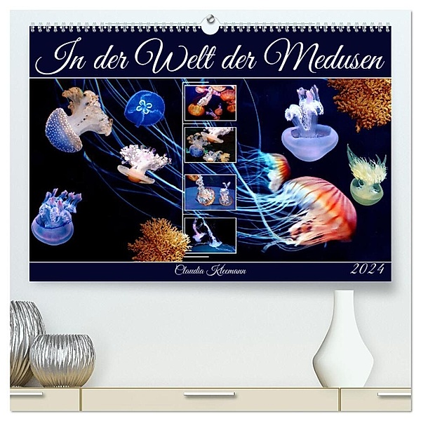 In der Welt der Medusen (hochwertiger Premium Wandkalender 2024 DIN A2 quer), Kunstdruck in Hochglanz, Claudia Kleemann