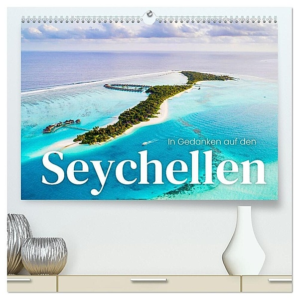 In Gedanken auf den Seychellen (hochwertiger Premium Wandkalender 2024 DIN A2 quer), Kunstdruck in Hochglanz, SF