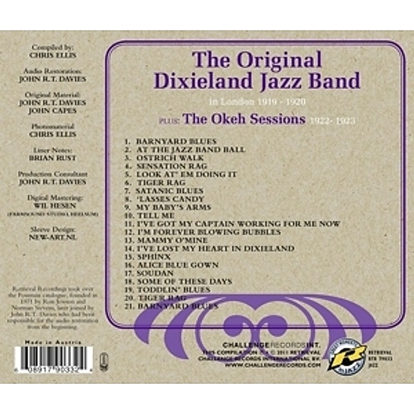In London 1919-1920 Plus The Ok Sessions 1922-1923, The Original Dixieland Jazz Band