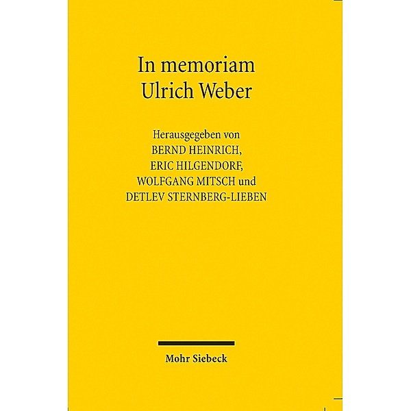 In memoriam Ulrich Weber