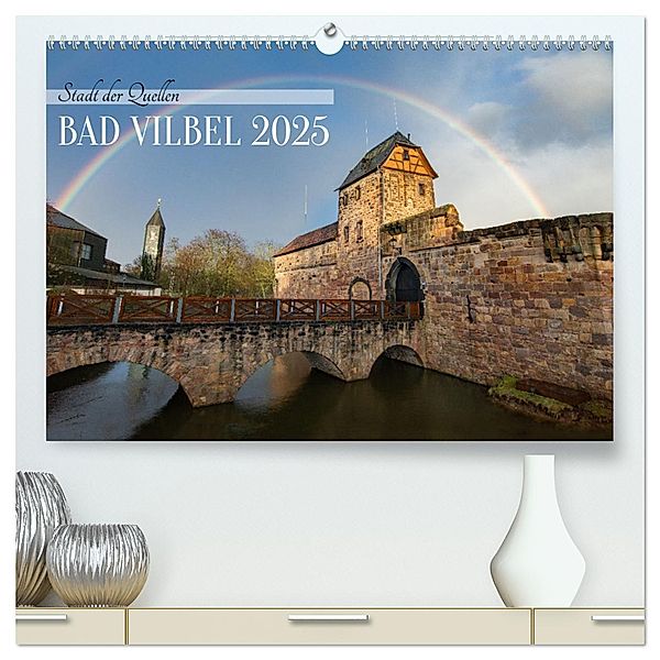 In und um BAD VILBEL (hochwertiger Premium Wandkalender 2025 DIN A2 quer), Kunstdruck in Hochglanz, Calvendo, Lars Grothe