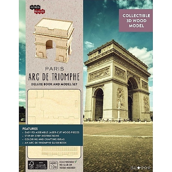 Incredibuilds / IncrediBuilds: Paris: Arc de Triomphe Deluxe Book and Model Set, Amy Sterling Casil