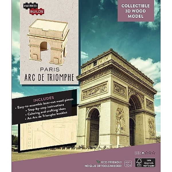 IncrediBuilds: Paris: Arc de Triomphe Collectible 3D Wood Model