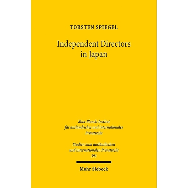 Independent Directors in Japan, Torsten Spiegel