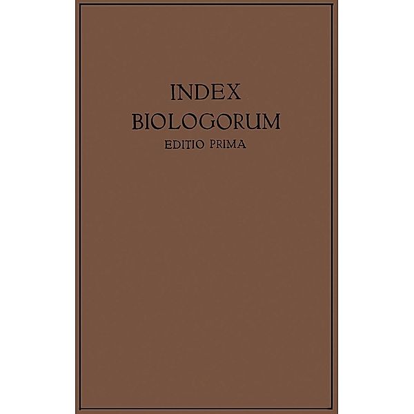 Index Biologorum, G. Chr. Hirsch