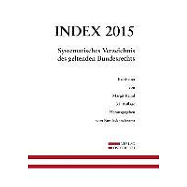 Index Bundesrecht 2015