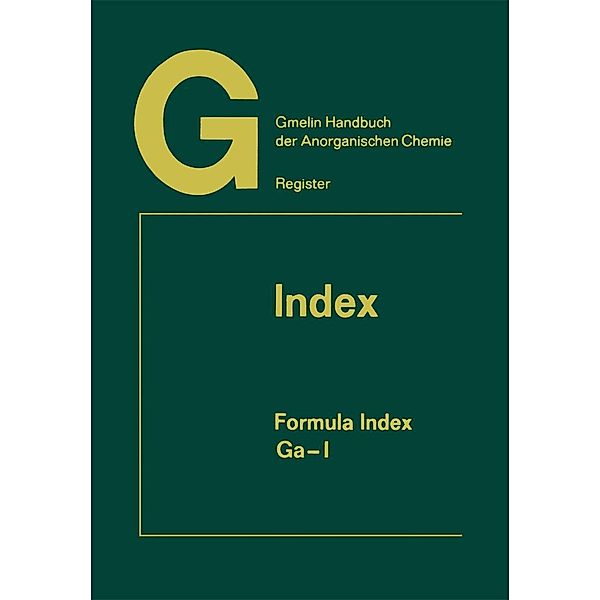 Index / Gmelin Handbook of Inorganic and Organometallic Chemistry - 8th edition Bd.A-Z / 10