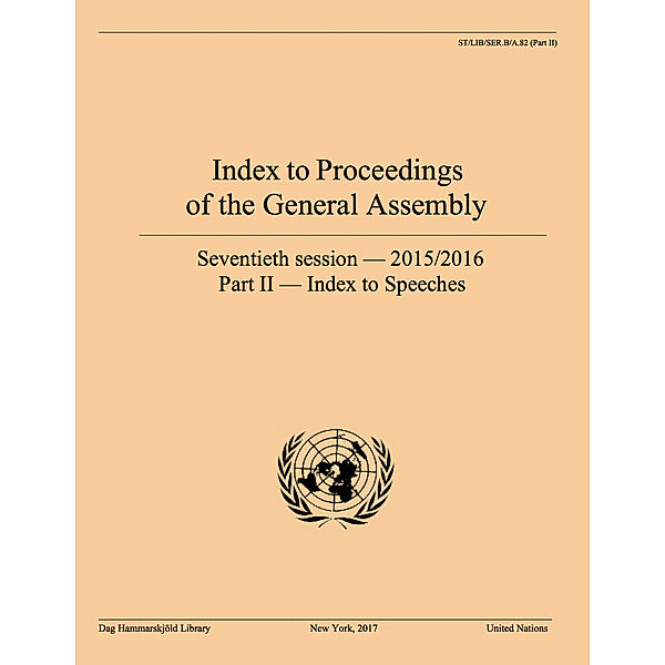 Index to proceedings of the General Assembly: Index to Proceedings of the General Assembly 2015/2016