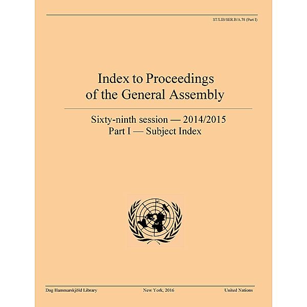 Index to proceedings of the General Assembly: Index to Proceedings of the General Assembly 2014/2015