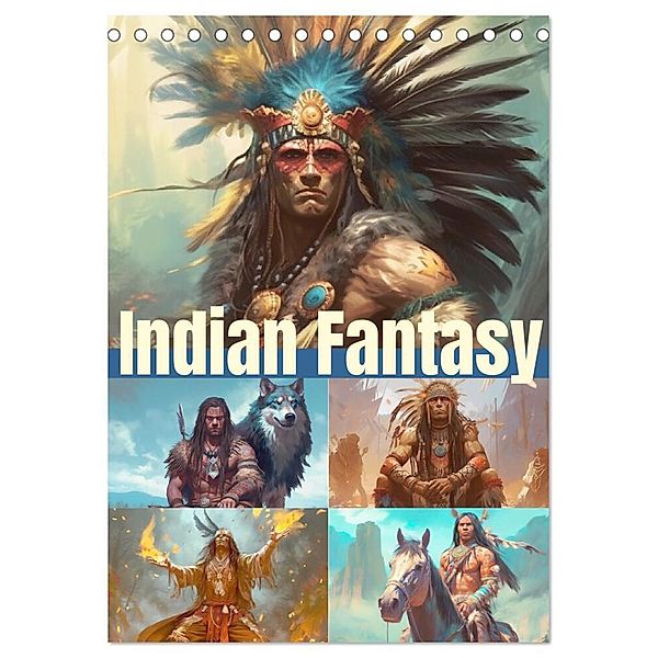 Indian Fantasy (Tischkalender 2024 DIN A5 hoch), CALVENDO Monatskalender, Rose Hurley