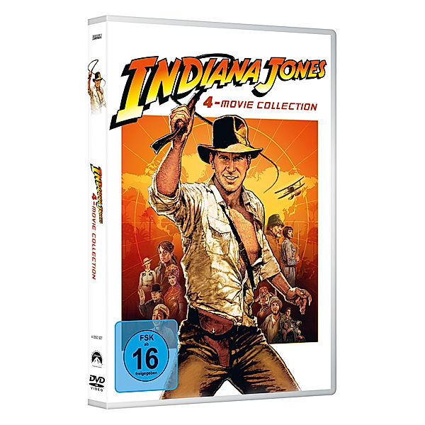 Indiana Jones 1-4 Box, Karen Allen John Hurt Harrison Ford