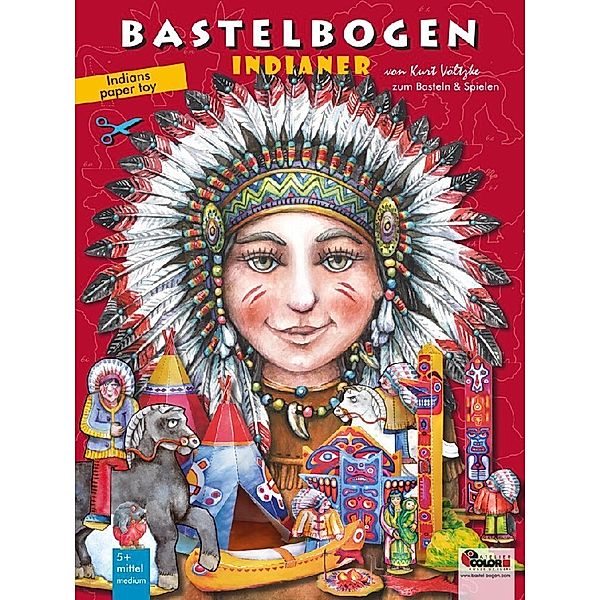 Atelier Color Indianer Bastelbogen, Kurt Völtzke