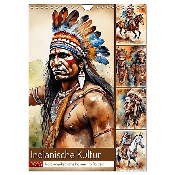 Indianische Kultur (Wandkalender 2025 DIN A4 hoch), CALVENDO Monatskalender, Calvendo, Claudia Kleemann