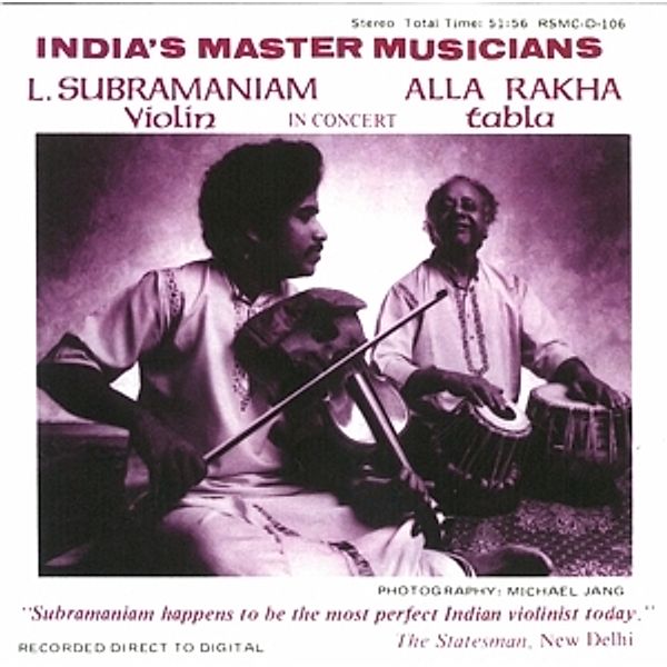 India'S Master Musicians, L. Subramaniam, A. Rakha