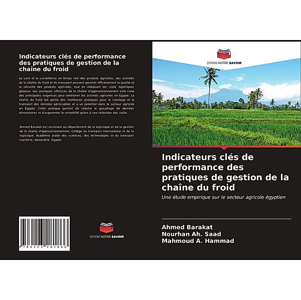 Indicateurs clés de performance des pratiques de gestion de la chaîne du froid, Ahmed Barakat, Nourhan Ah. Saad, Mahmoud A. Hammad