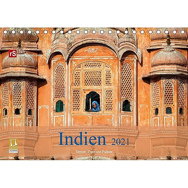 Indien 2021 Tempel, Tiger und Paläste (Tischkalender 2021 DIN A5 quer), Uwe Bergwitz