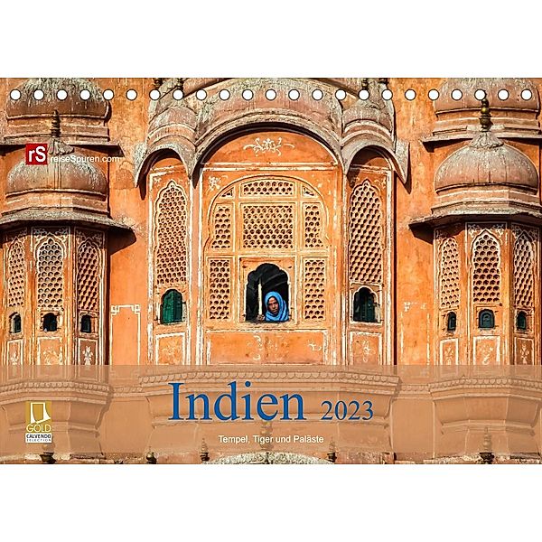 Indien 2023 Tempel, Tiger und Paläste (Tischkalender 2023 DIN A5 quer), Uwe Bergwitz
