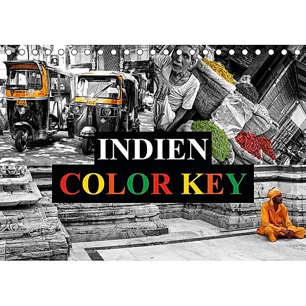 Indien Colorkey (Tischkalender 2020 DIN A5 quer), Carina Buchspies
