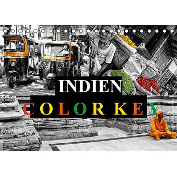 Indien Colorkey (Tischkalender 2022 DIN A5 quer), Carina Buchspies