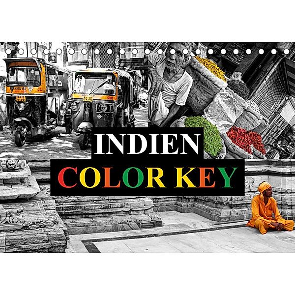 Indien Colorkey (Tischkalender 2023 DIN A5 quer), Carina Buchspies
