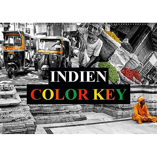 Indien Colorkey (Wandkalender 2019 DIN A2 quer), Carina Buchspies