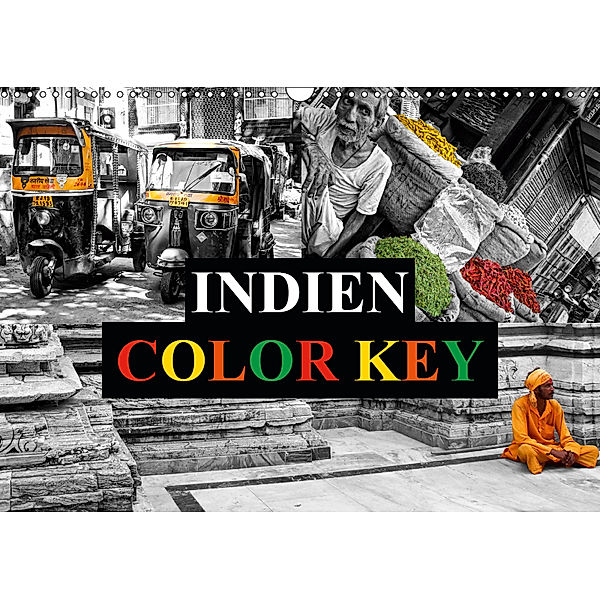 Indien Colorkey (Wandkalender 2019 DIN A3 quer), Carina Buchspies