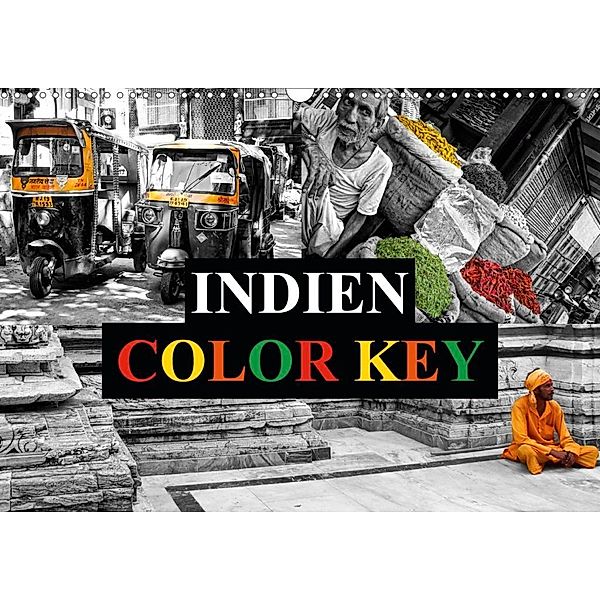 Indien Colorkey (Wandkalender 2020 DIN A3 quer), Carina Buchspies