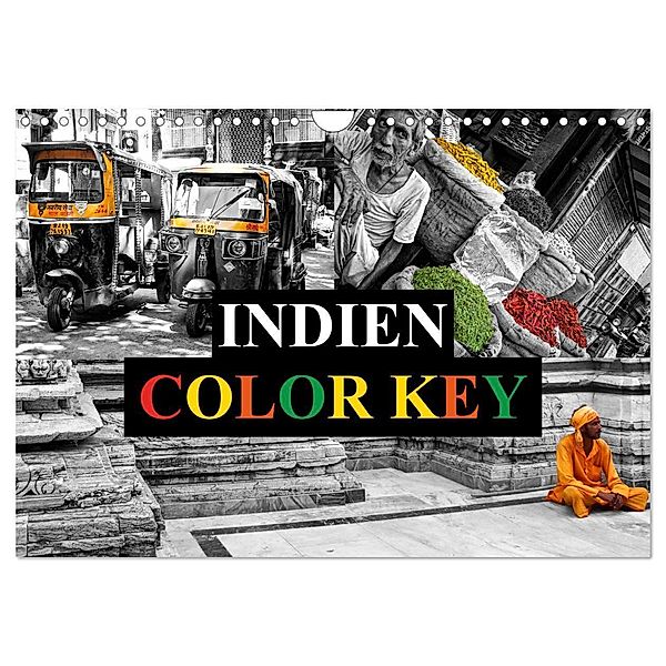 Indien Colorkey (Wandkalender 2024 DIN A4 quer), CALVENDO Monatskalender, Carina Buchspies