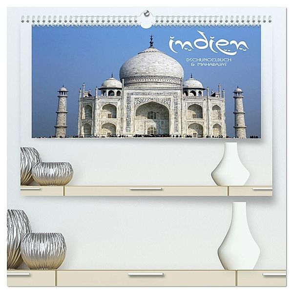 Indien - Dschungelbuch und Maharajas (hochwertiger Premium Wandkalender 2024 DIN A2 quer), Kunstdruck in Hochglanz, Dirk Stamm