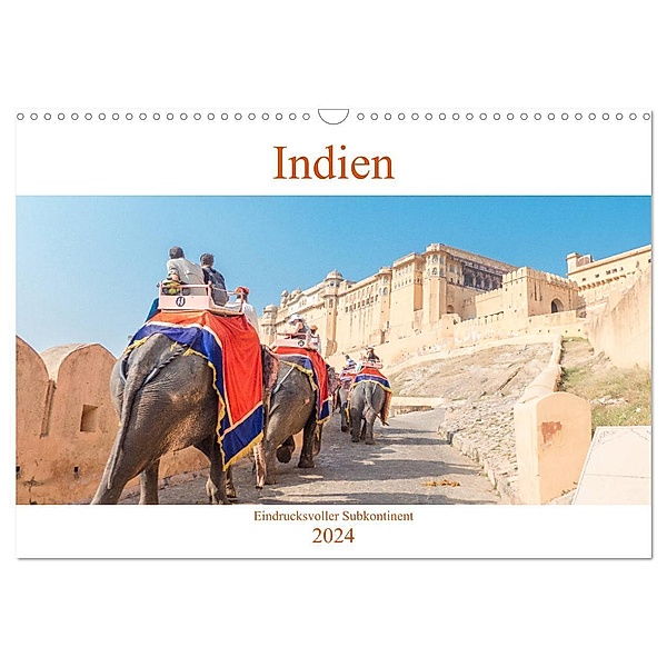 Indien - Eindrucksvoller Subkontinent (Wandkalender 2024 DIN A3 quer), CALVENDO Monatskalender, pixs:sell